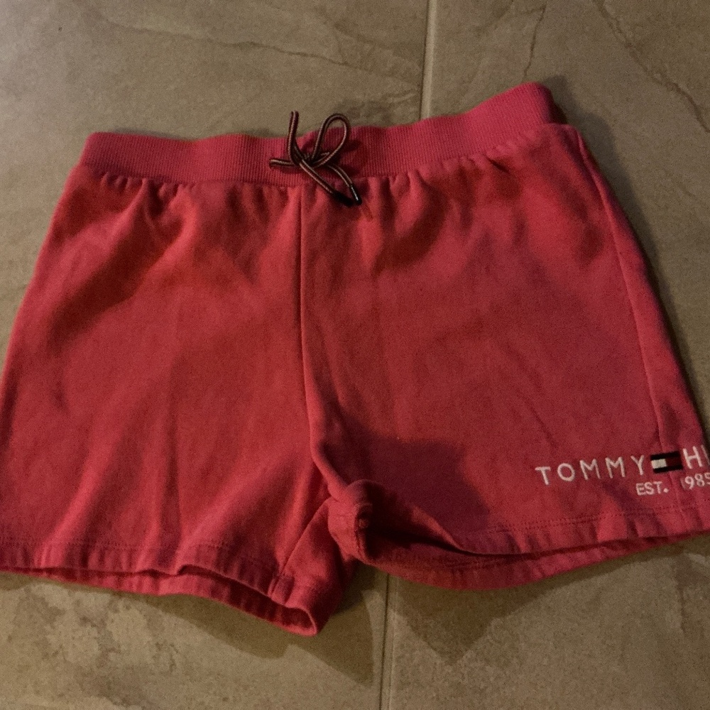 Girls large 10/12 Tommy Hilfiger Pink Shorts